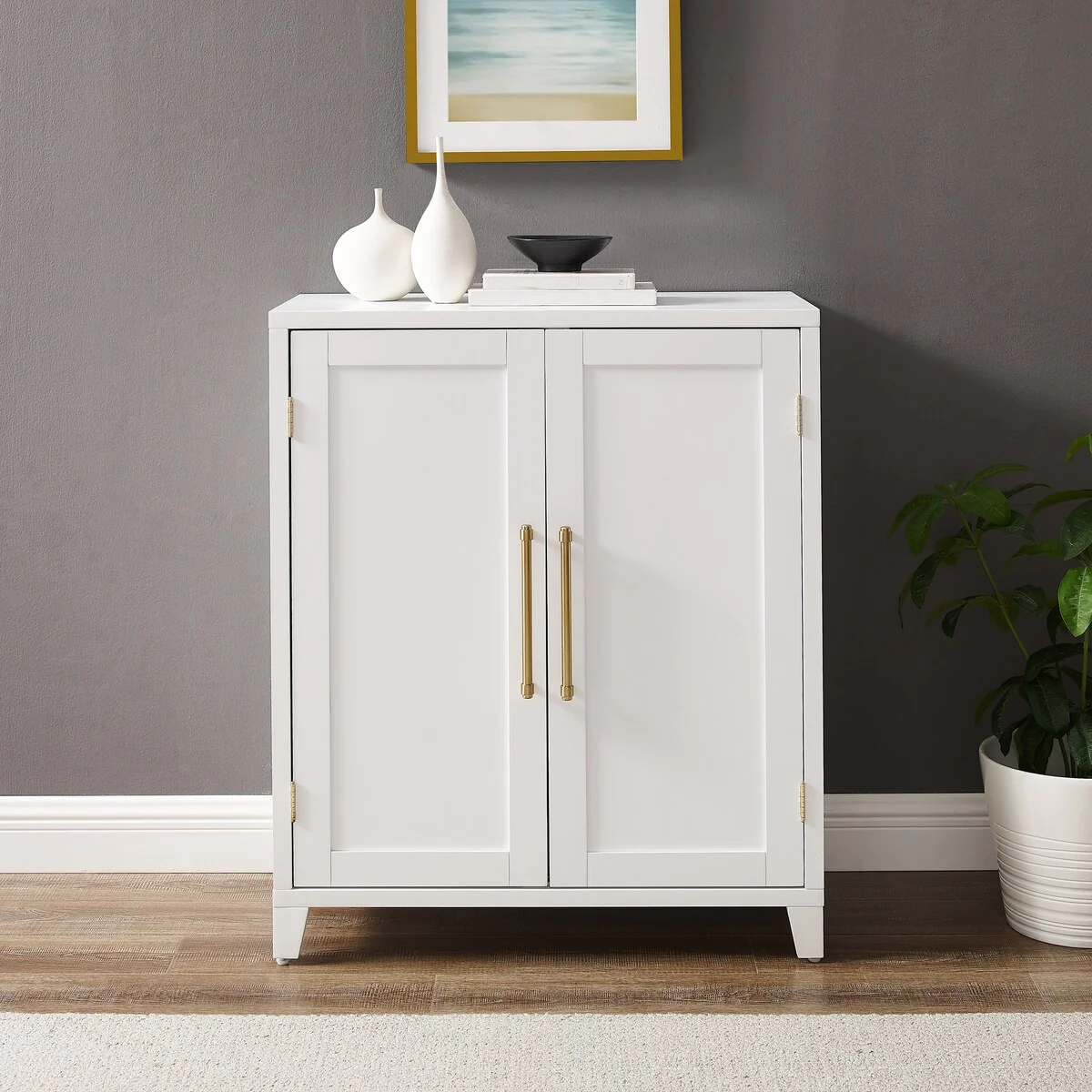 Crosley Roarke Stackable Kitchen Pantry Storage Cabinet