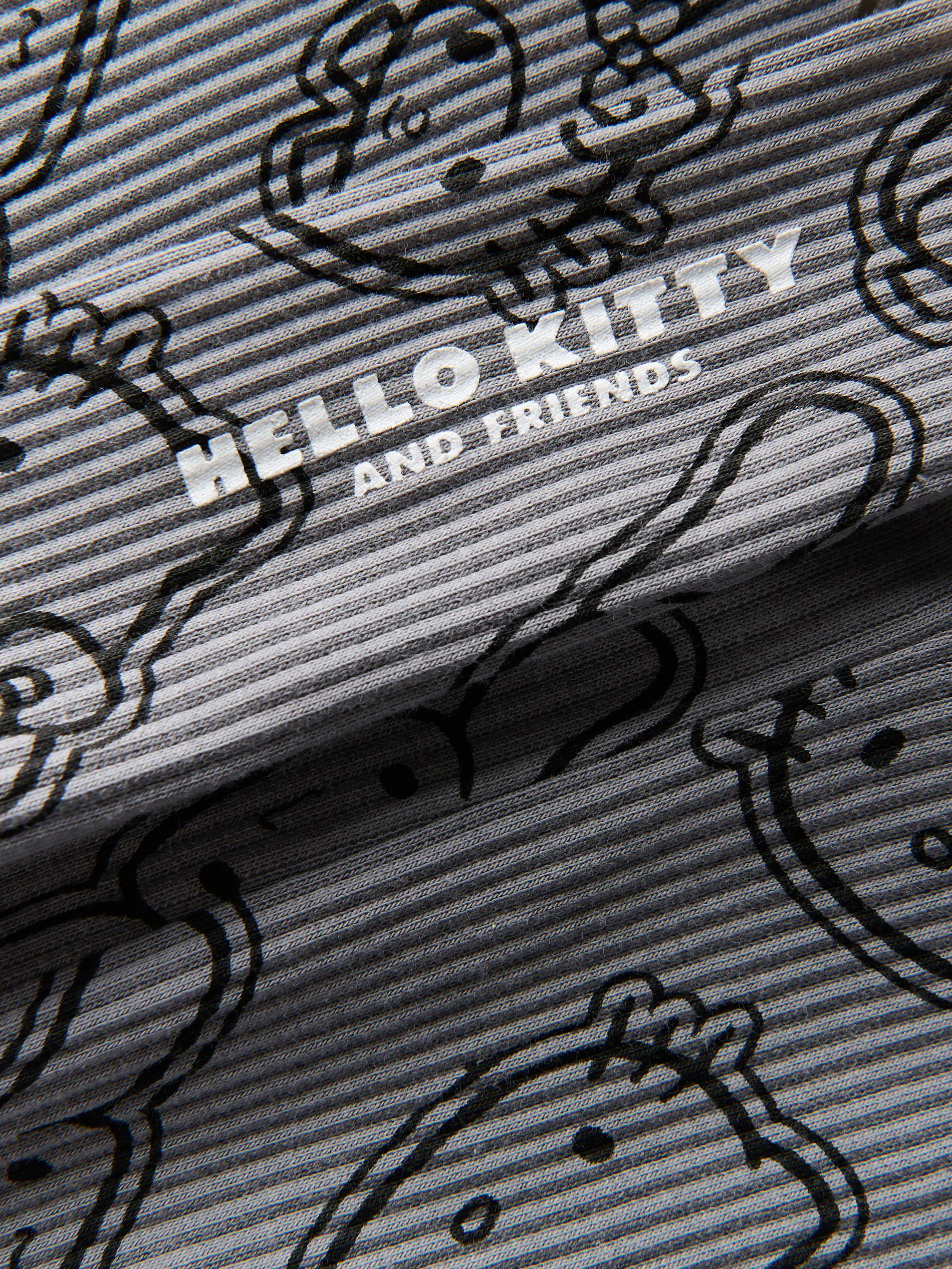 Prążkowane legginsy Hello Kitty