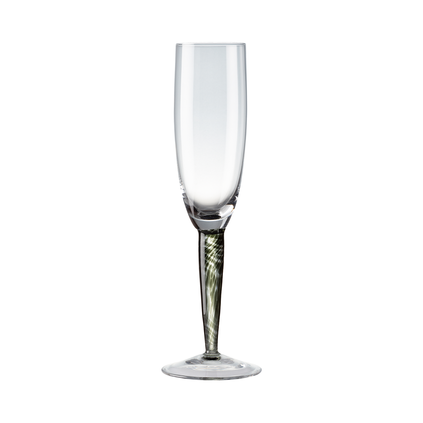Classic Black Champagne Flutes - Set Of 2