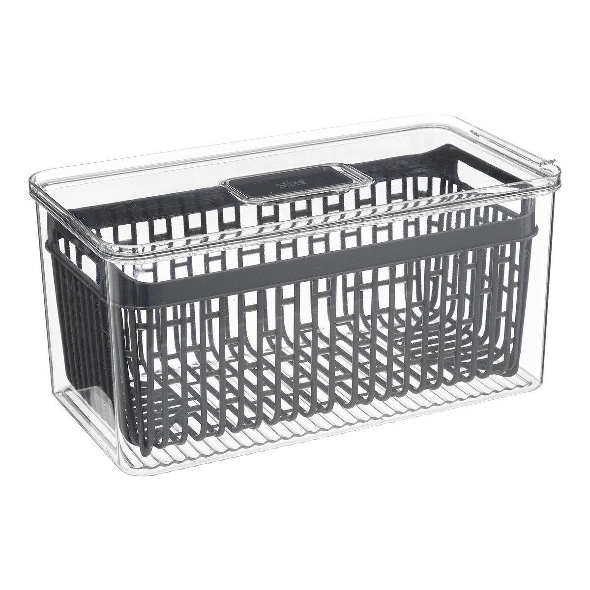 Caixa de arrumação empilhável para frigorífico 16x32cm