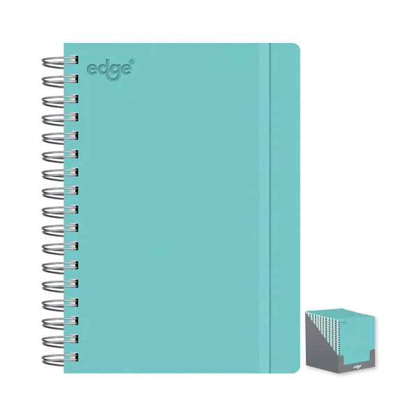 Edge A5 Pu Twin Wiro Notebook Blue