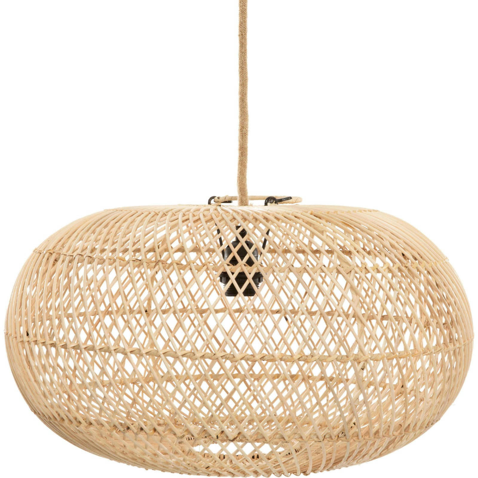 BALI BAZAR - Abat-jour Rotin Bois clair 40x40x22 cm