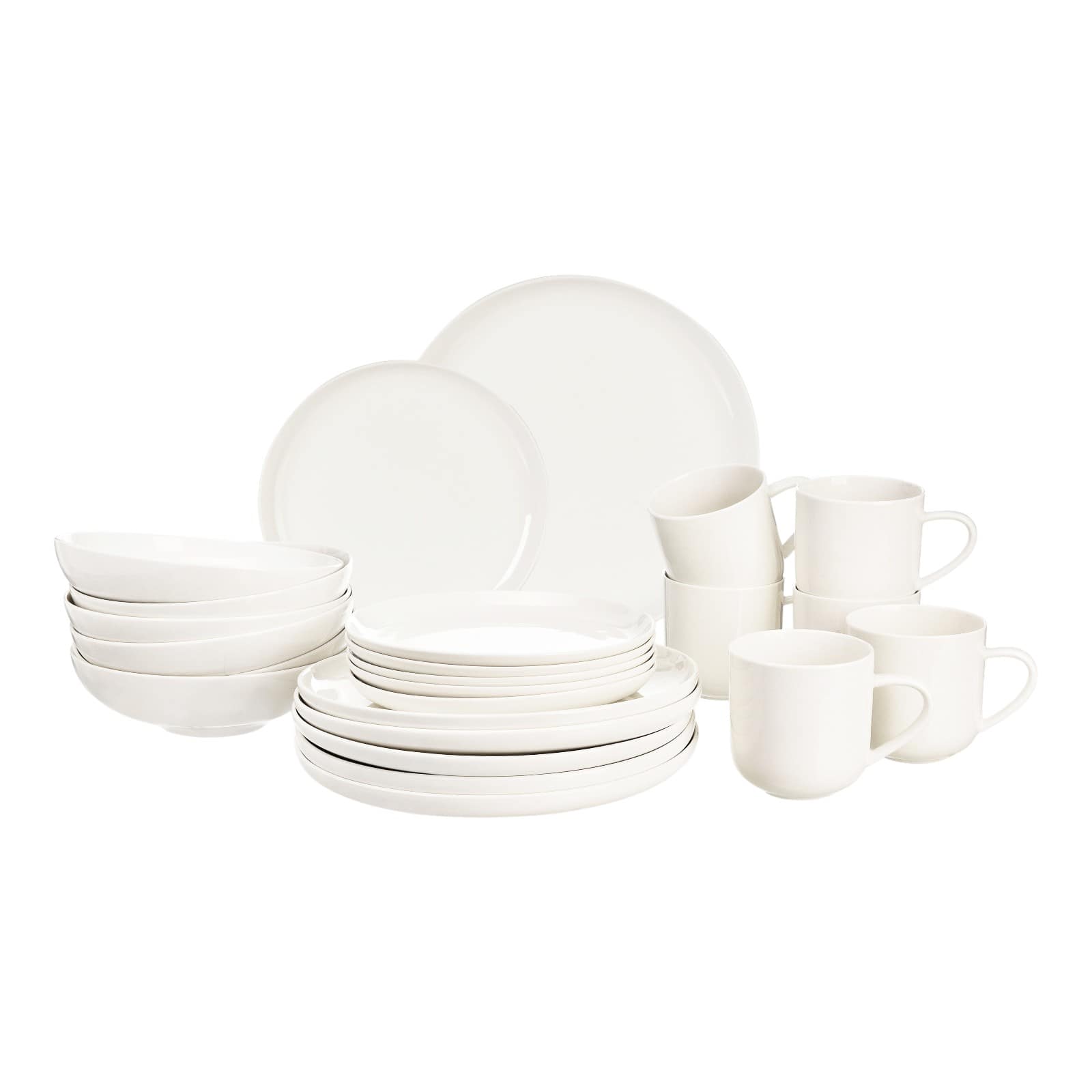 Geschirr-Set Luna für 6 Personen Creme, 24 -tlg.