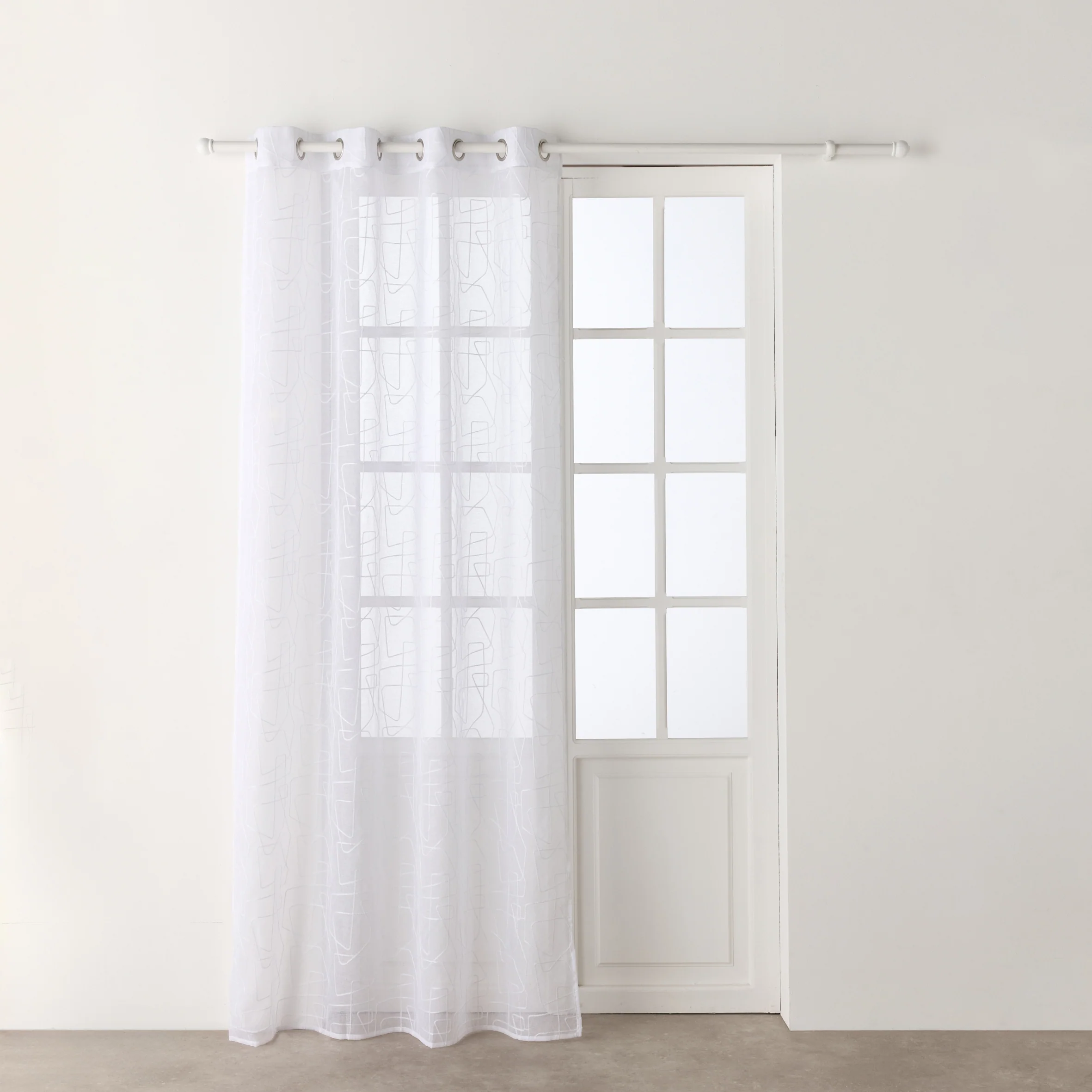 Voilage MONA coloris blanc 140 x 240 cm