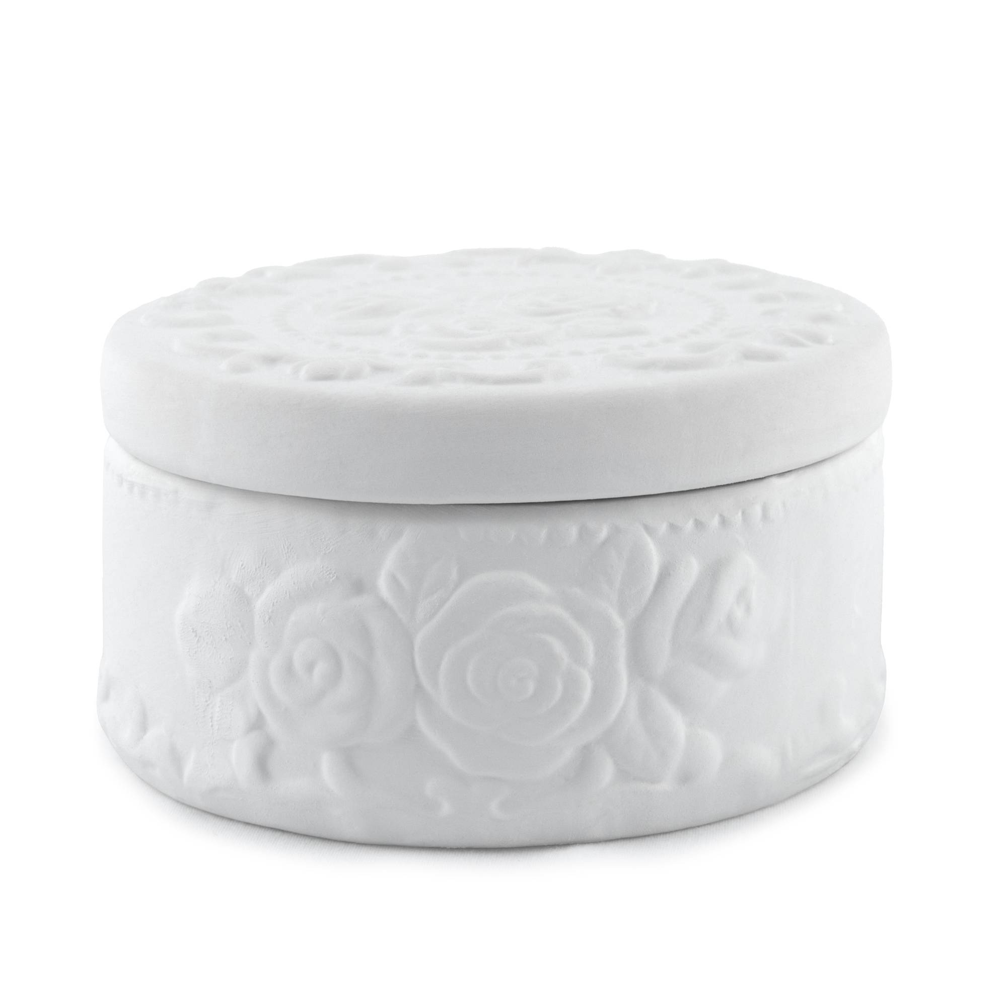 Paint Your Own Round Jewellery Box 11cm x 6cm