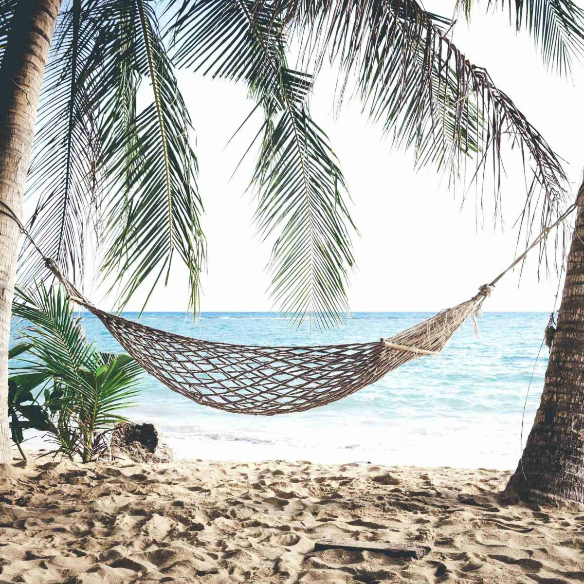 HAMAC - Tableau sur toile hamac 45x45cm