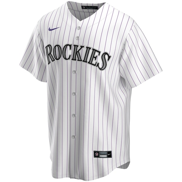 Colorado Rockies Nike Home Replica Custom Jersey - White