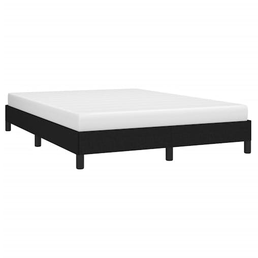 NNEVL Bed Frame Black 153x203 cm Queen Fabric