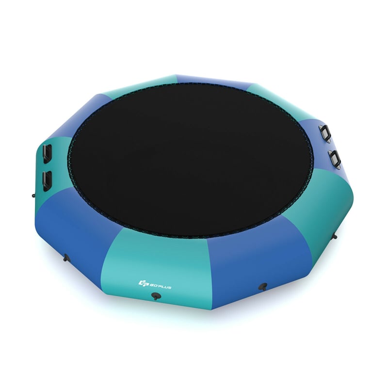 10 FT Inflatable Water Trampoline Recreational Water Bouncer
