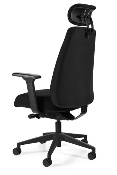 Fotel biurowy ergonomiczny Sigma czarny tkanina