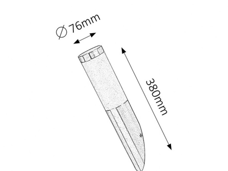 Kinkiet zewnętrznychrom satyna Inox torch 1xE27x25W IP44 Rabalux