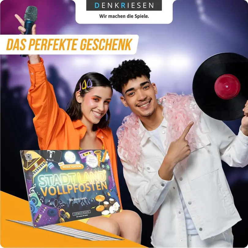 Familienspiel Stadt Land Vollpfosten Music Edition