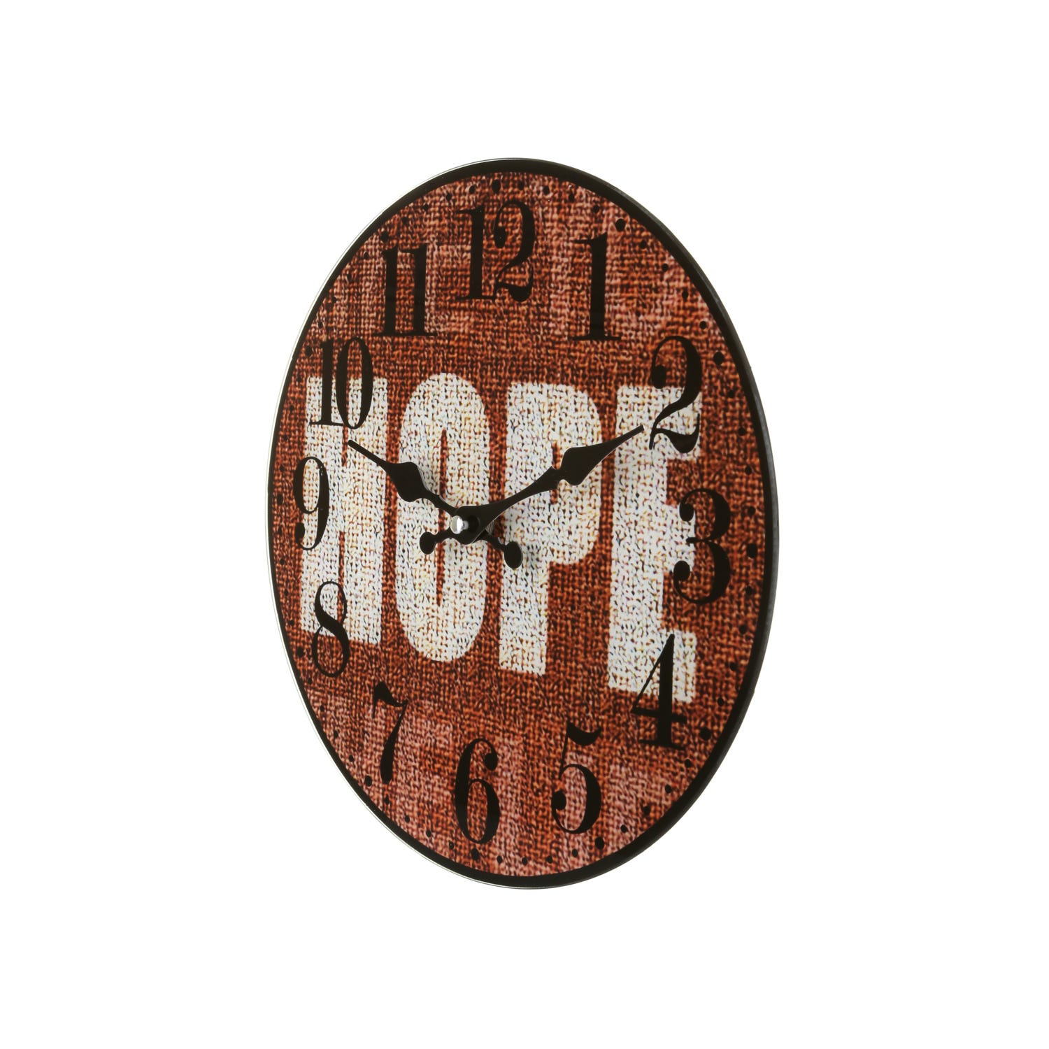 Orologio da parete 30 cm marrone scritta Hope