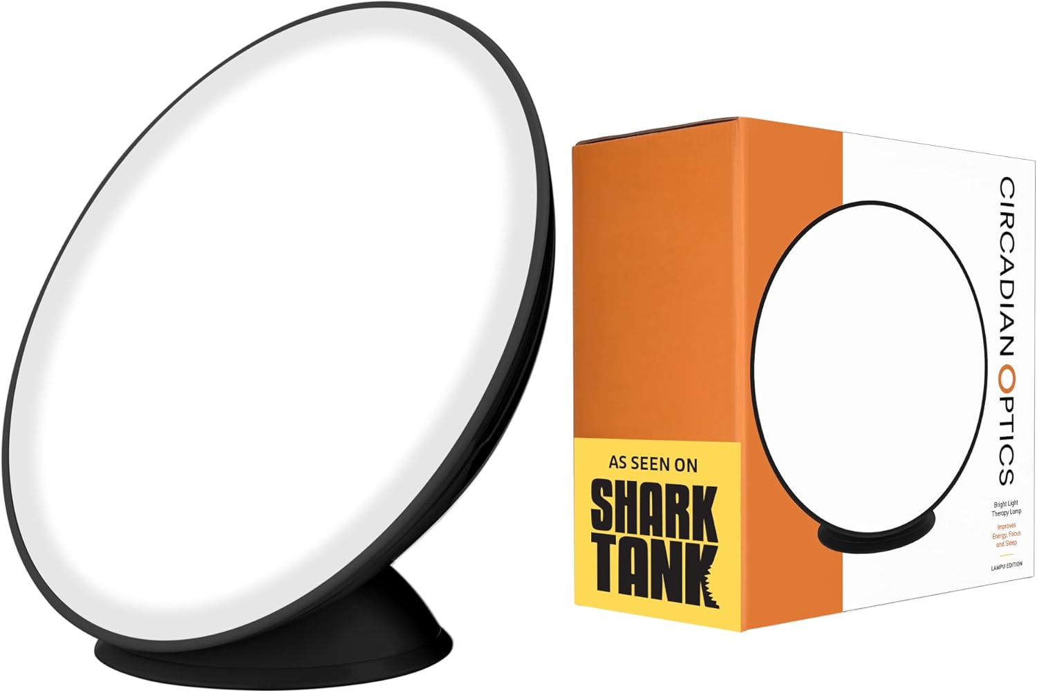 Circadian Optics Lampu Light Therapy Desk Lamp | As Seen On Shark Tank | 10,000 LUX UV-Free Full-Spectrum LEDs | Powerful & Large Light Panel | Sunlight Lamp for Seasonal Blues, Focus, Energy & Sleep