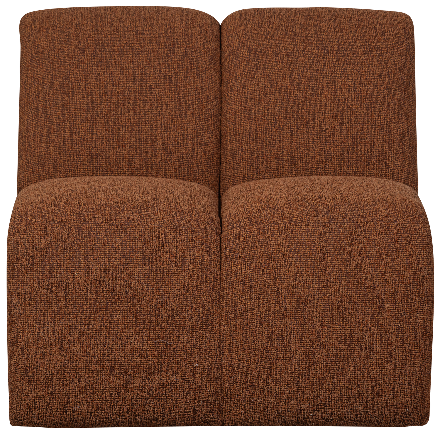 WOOOD 1-zits bank Mojo - Bouclé - Roest Bruin Melange - 74x80x97