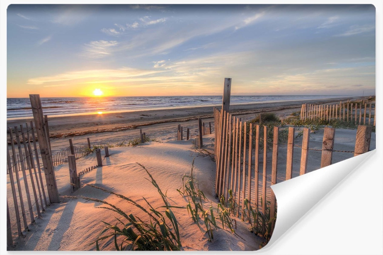 Fototapeta Pejzaż PLAŻA Morze Wydmy 3D 90x60cm