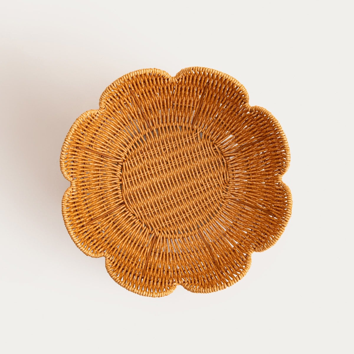 Kosz BRIE wiklinowy w kształcie kwiatka 29x11 cm