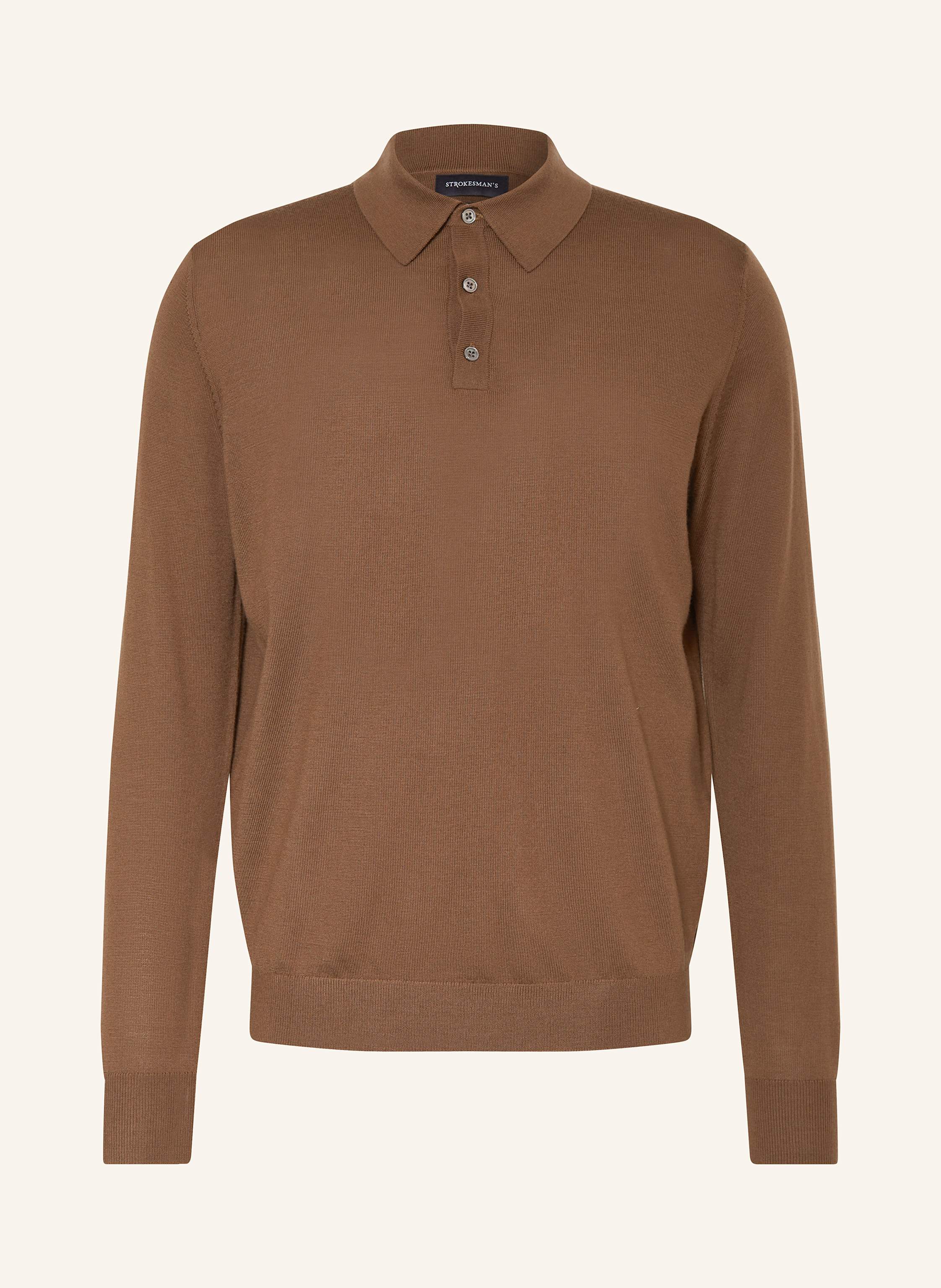 STROKESMAN'S Strick-Poloshirt