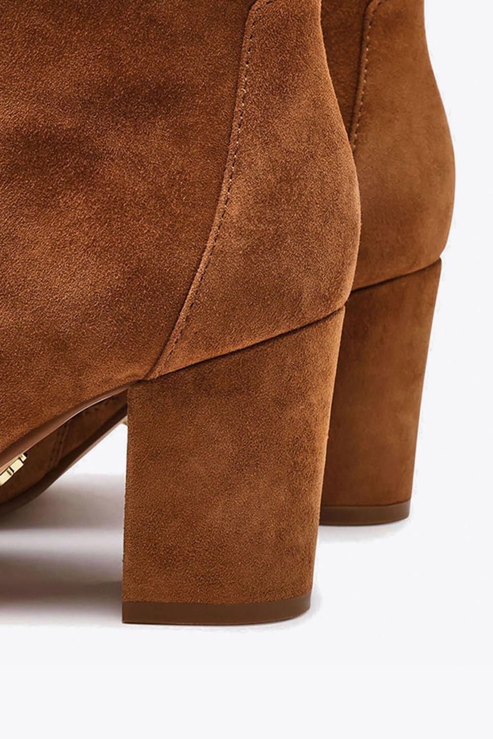 STEVE MADDEN Crossbar Boot Brown Suede' Suede Boots
