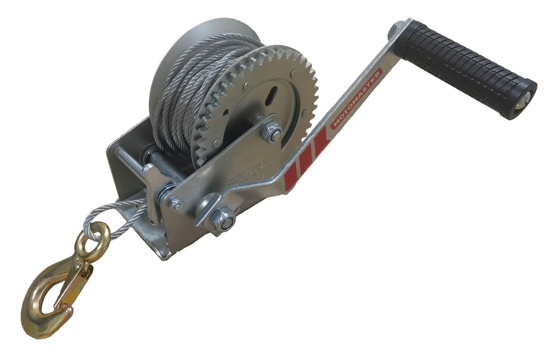 MotoMaster One-Speed Two-Way Trailer Winch, 1300-lb Capacity