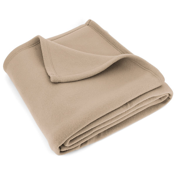 Couverture polaire 240x260 cm Isba Sable 100% Polyester 320g/m2 non-feu
