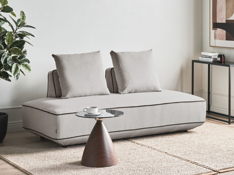 Sofa leżanka jasnoszara