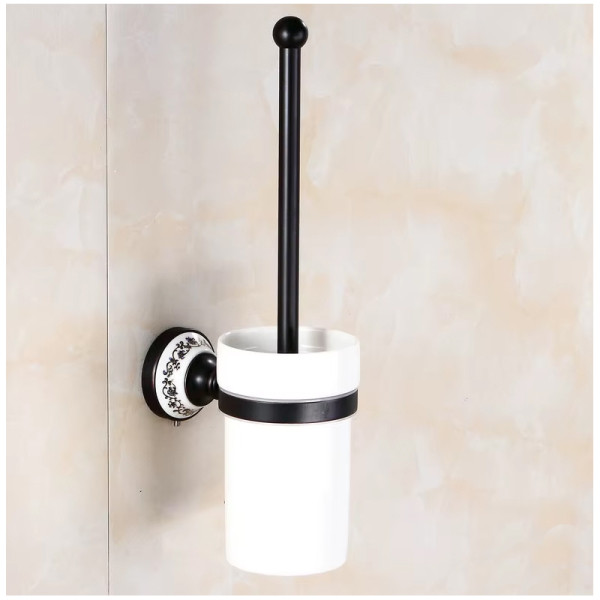 Szczotka toaletowa wc retro BYBLIS czarna