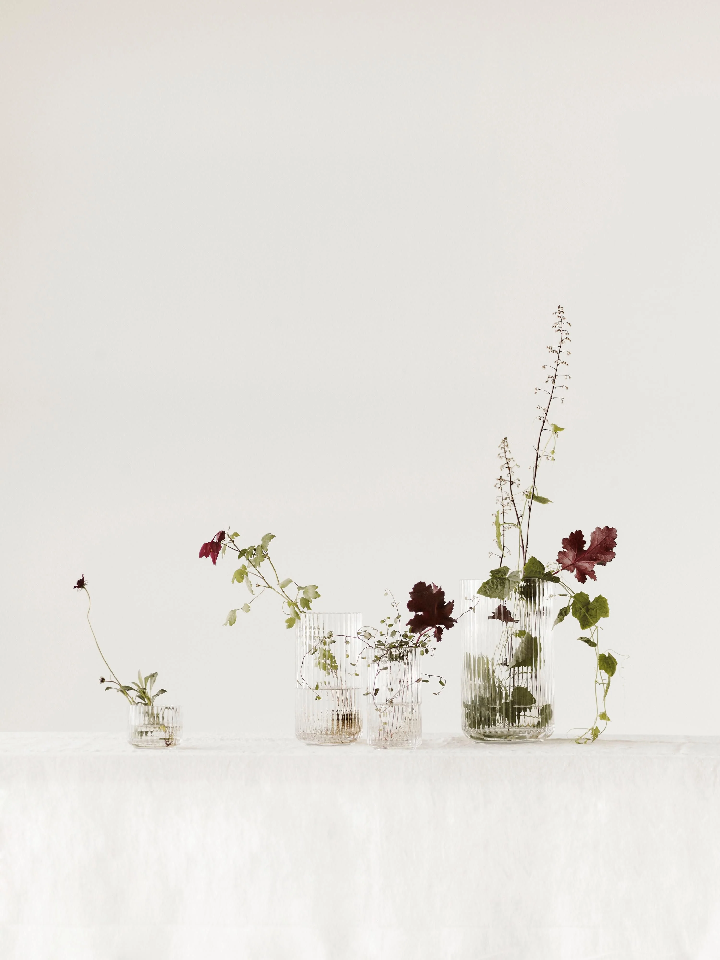 Mundgeblasene Vase Lyngby, H 25 cm