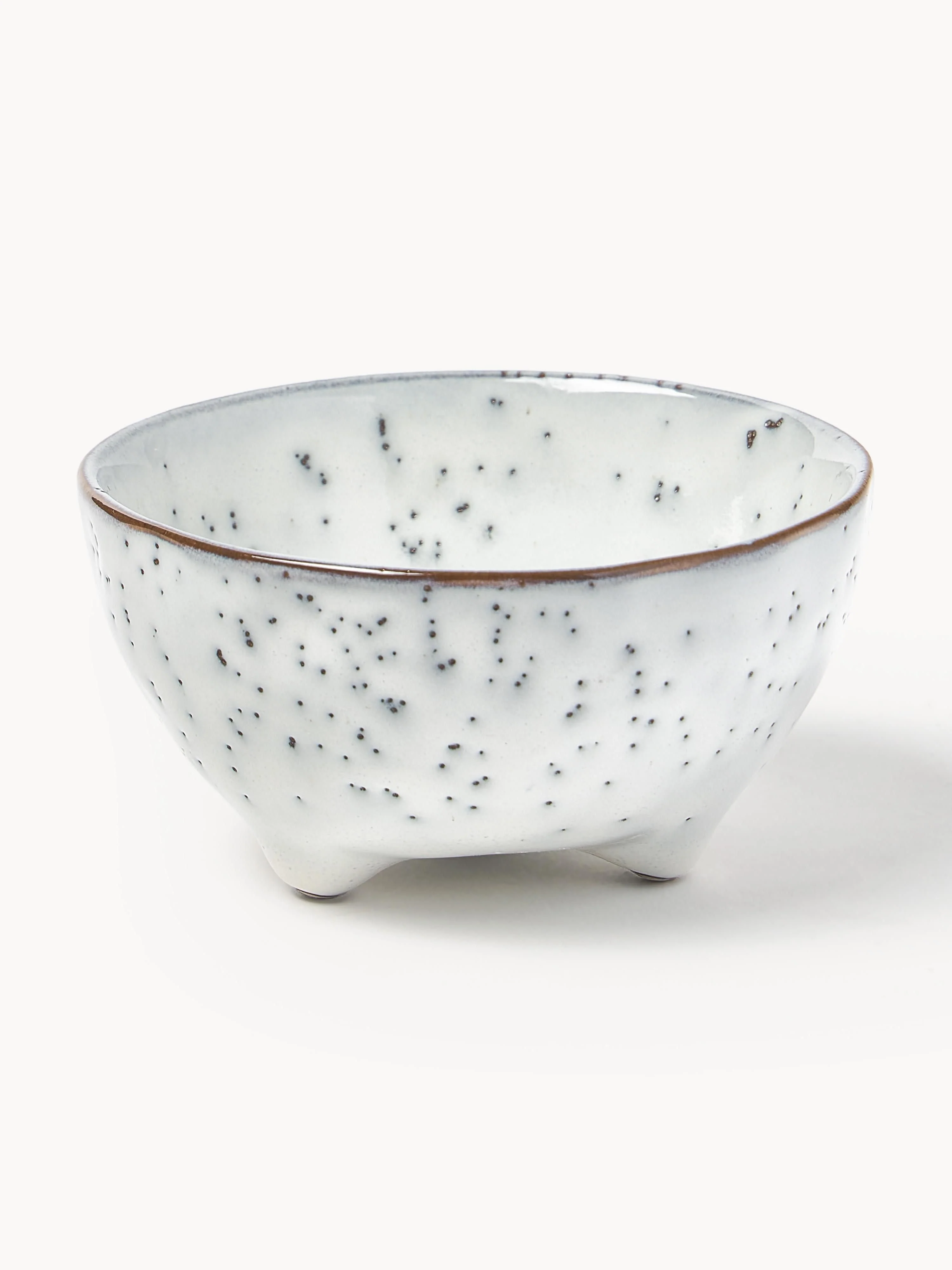 Handgefertigte Dipschälchen Nordic Sand, 4er-Set