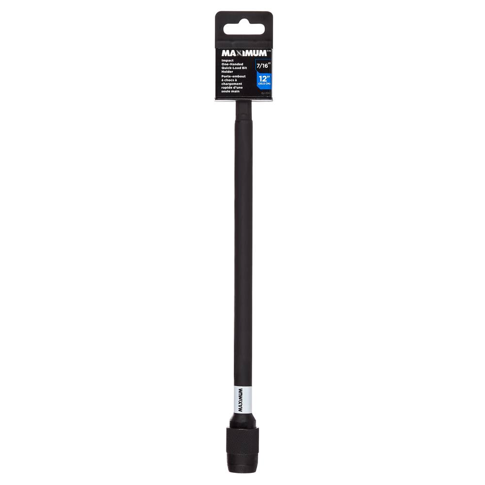 MAXIMUM Impact 12-in Quick Change Bit Holder for 7/16-in Shank