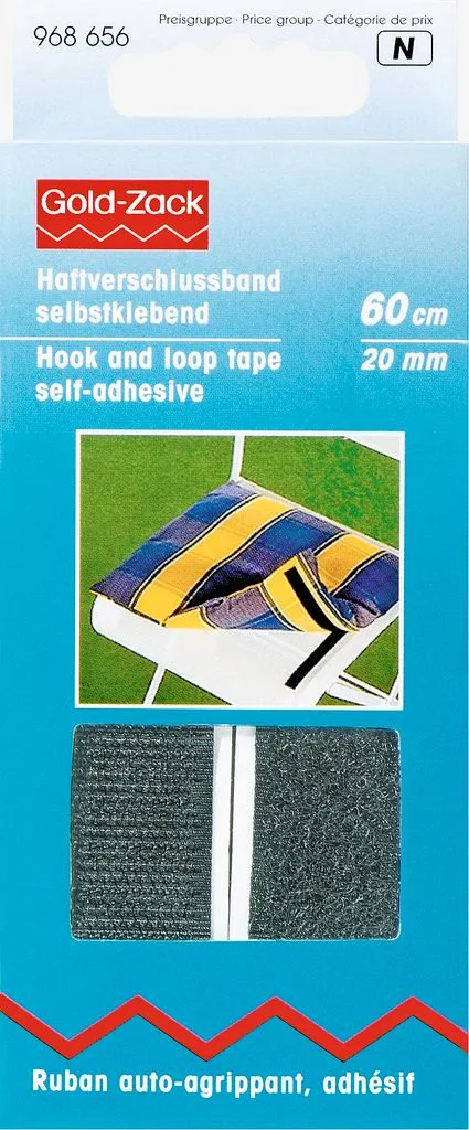 HOOK AND LOOP TAPE SELF-ADHESIVE BLACK