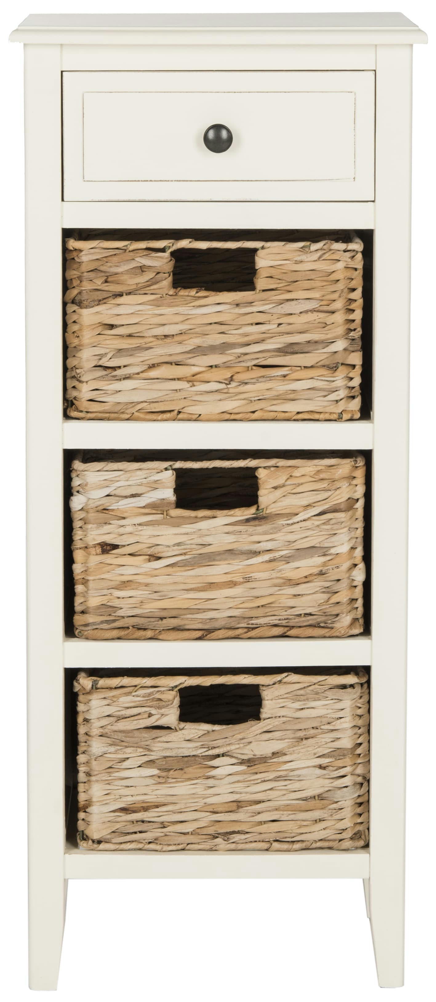 NORENE - Meubles de rangement Bois de pin en Blanc, 30 X 40 X 90 cm