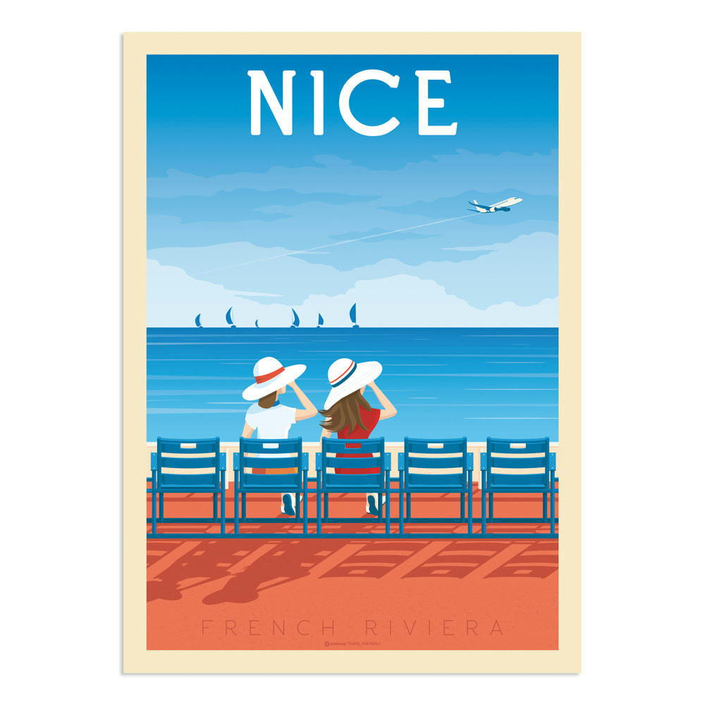 - Affiche Nice  50x70 cm