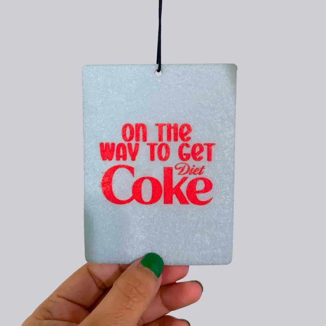Diet Soda Lover Hanging Car Air Freshener car accessories car fragrance gift new driver