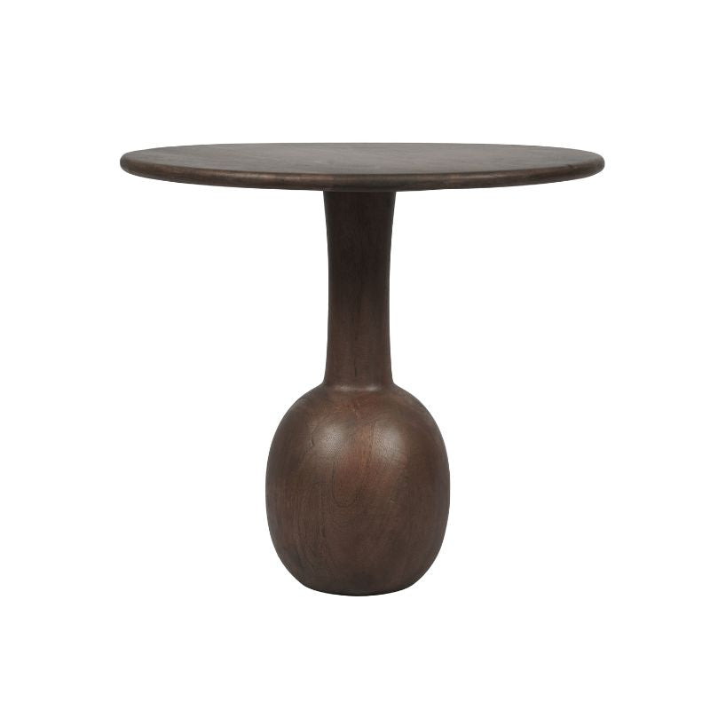 StarFurn Bijzettafel Donna - Rond Bruin Hout - 50x50x45cm