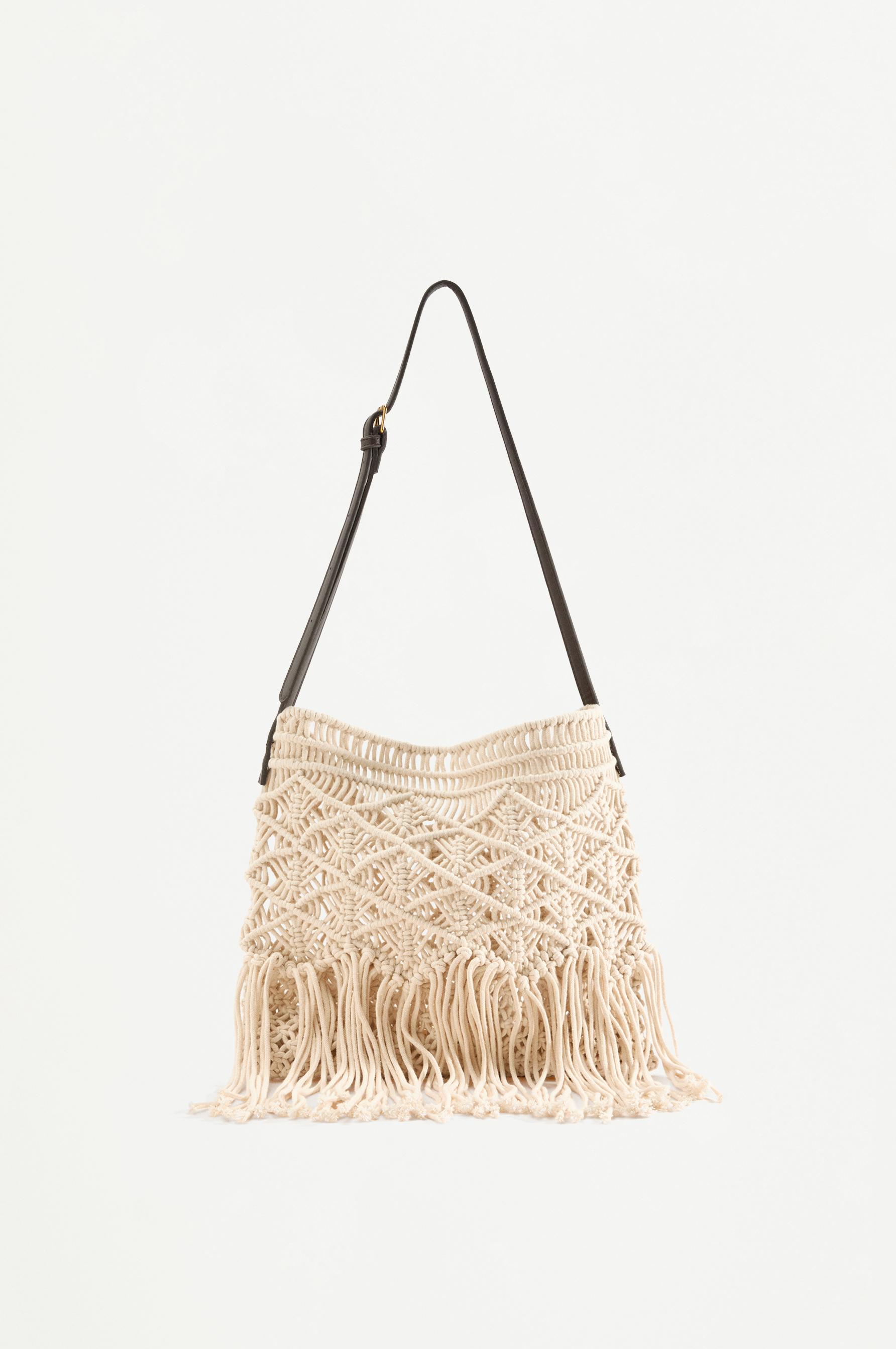 Bolso bandolera macramé