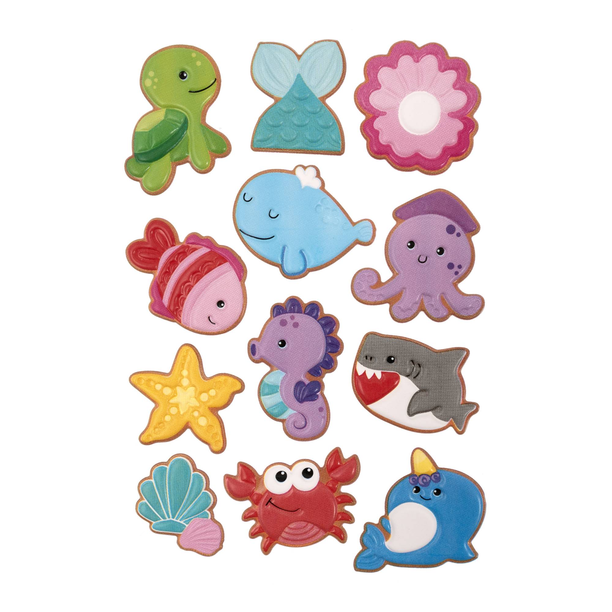 Sea Friend Puffy Stickers