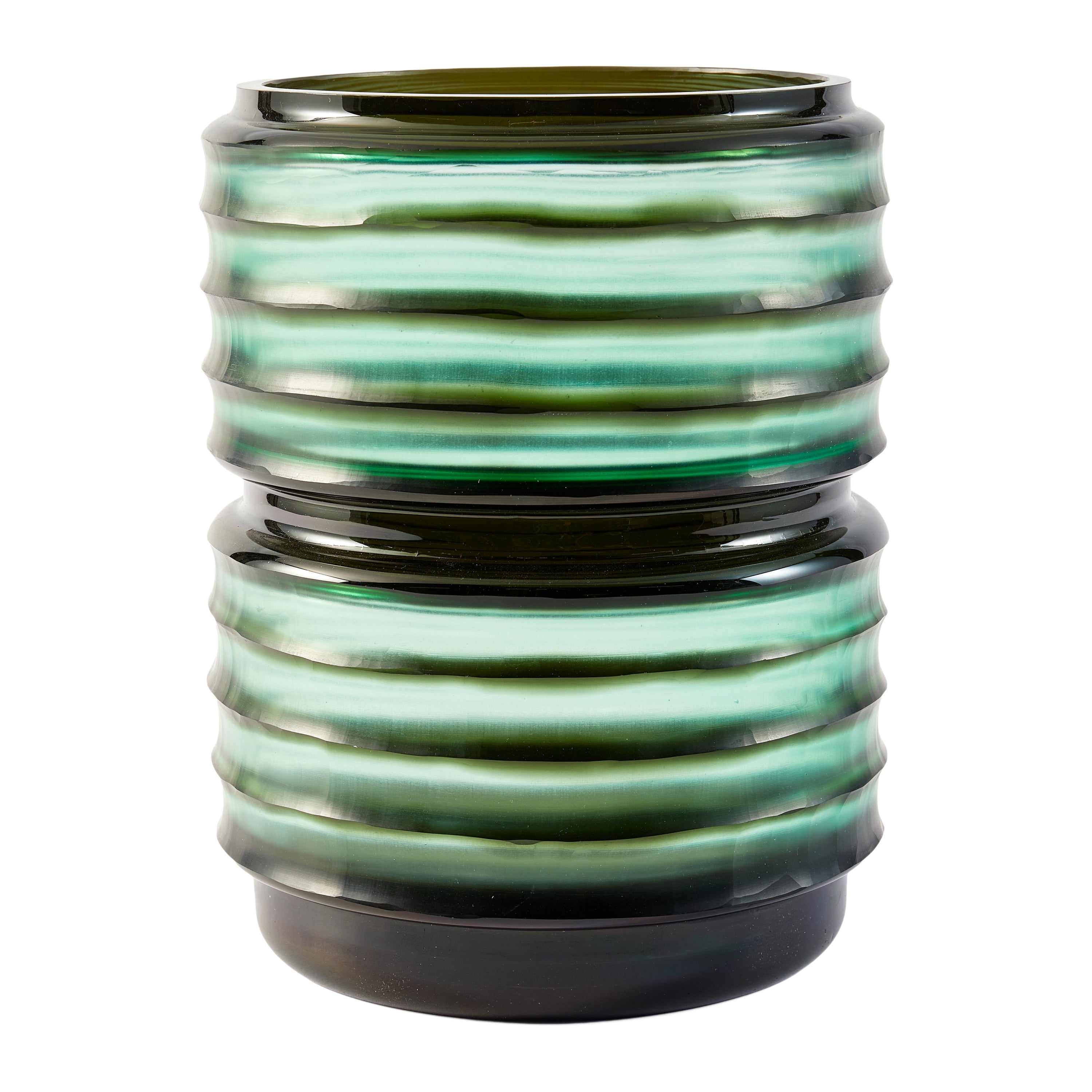 POLSPOTTEN Layer Vaas Ø 20 cm - Dark Green