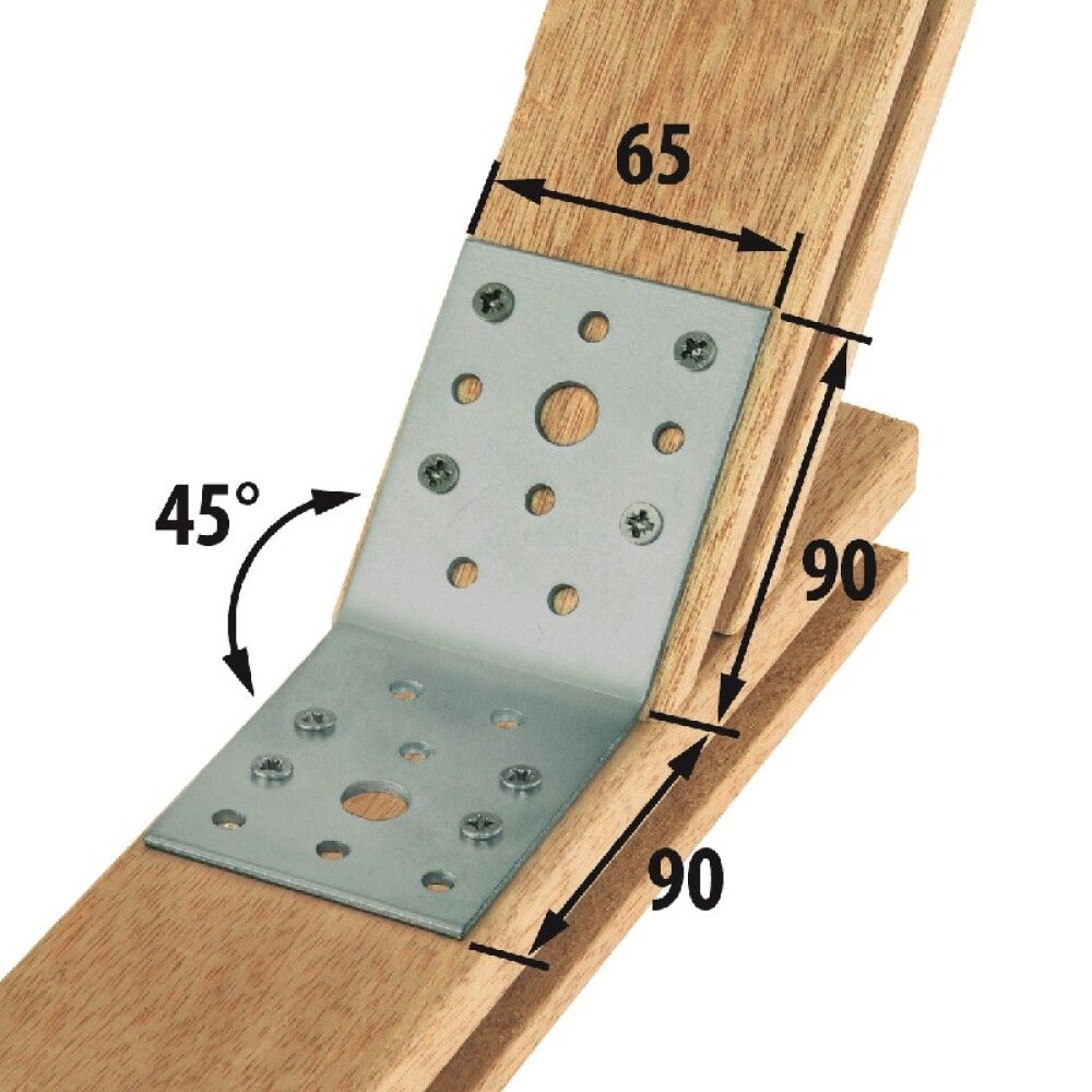 BØYLEPLATE MAGNODUR 135° 90X90X65 MAGNODUR