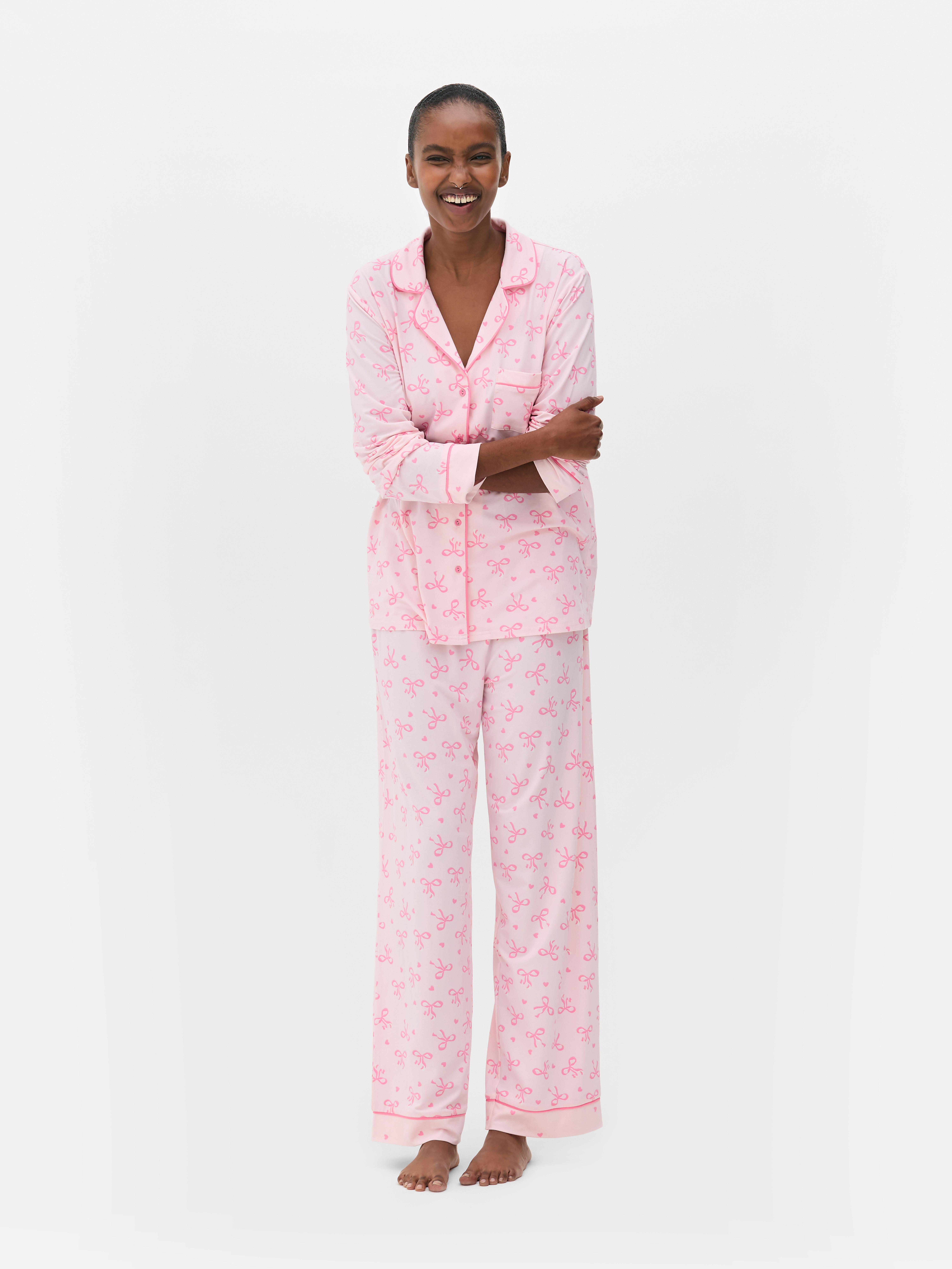 Printed Boyfriend Pajama Set