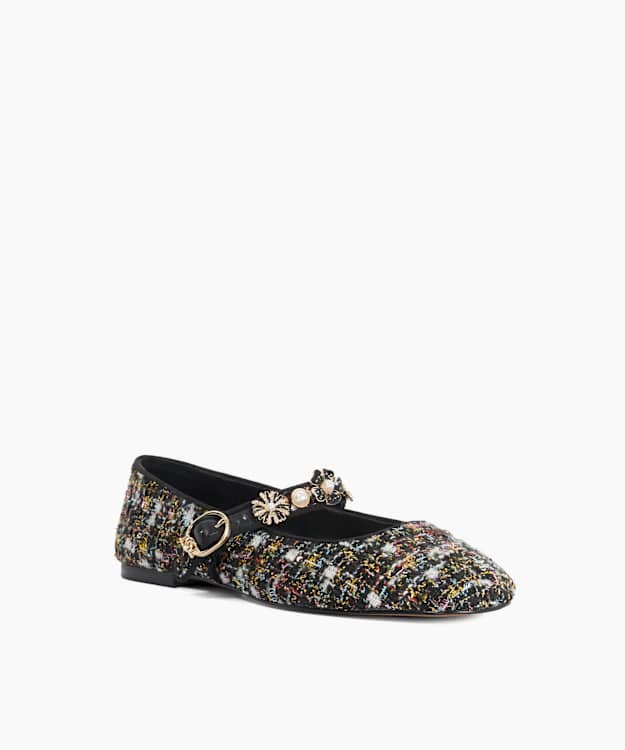 Hennrietta Black - Floral Mary Janes
