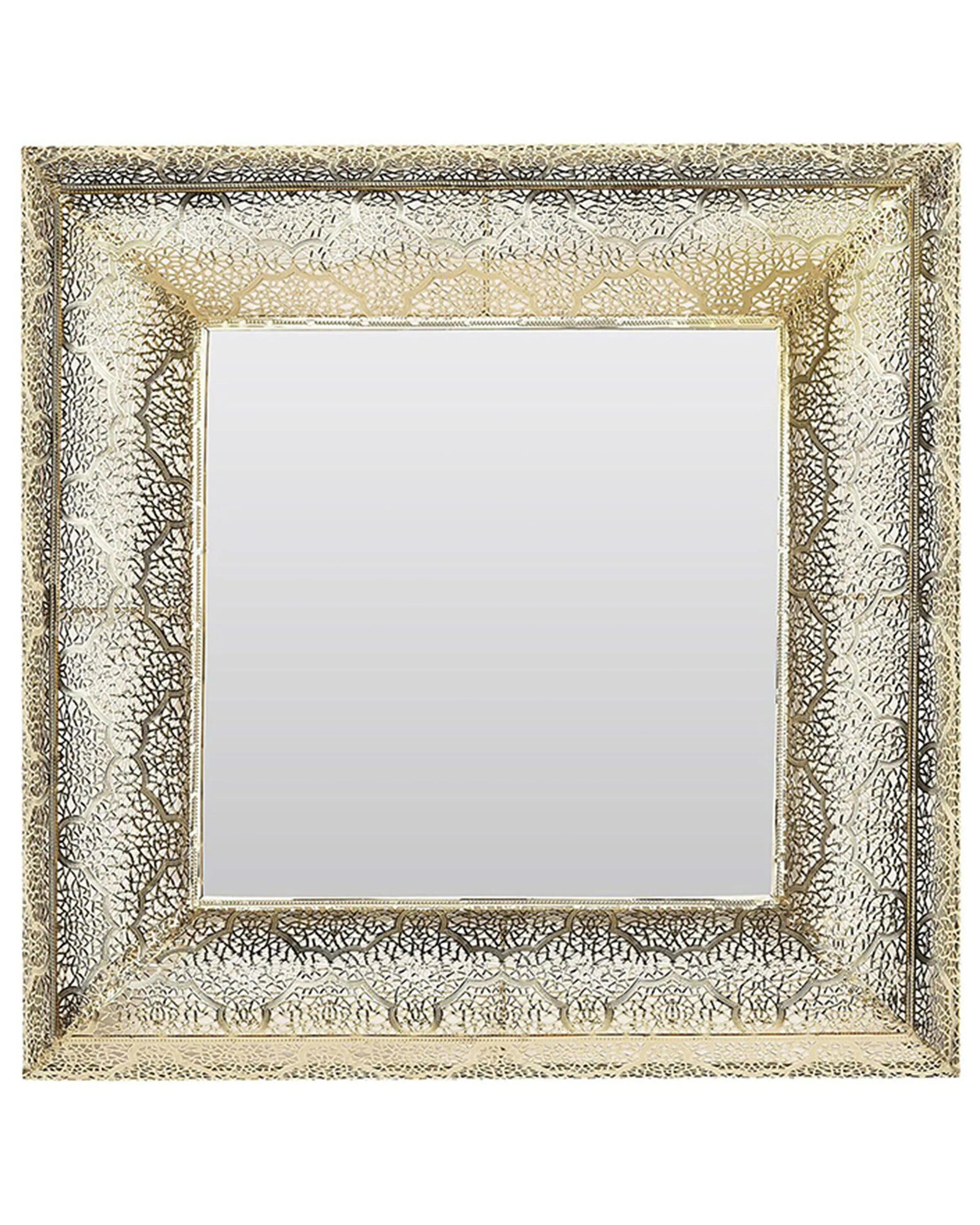 Wall Mirror PLERIN 60 cm 60 cm Metal Gold