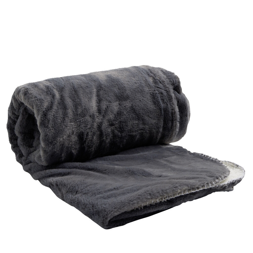Plaid sherpa pilou pilou taupe L130x160cm