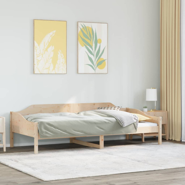 Łóżko bez materaca 80x200 cm lite drewno sosnowe