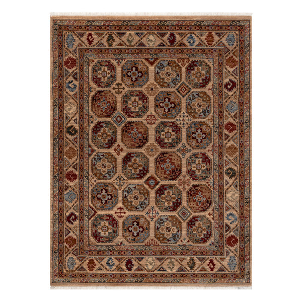 Dywan wełniany KESHAN Frędzle, Ramka orientalny 7874/53555 80x145 cm
