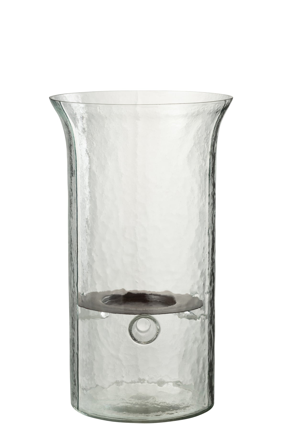 J-Line kaarshouder Bord Wazig - glas - transparant - medium