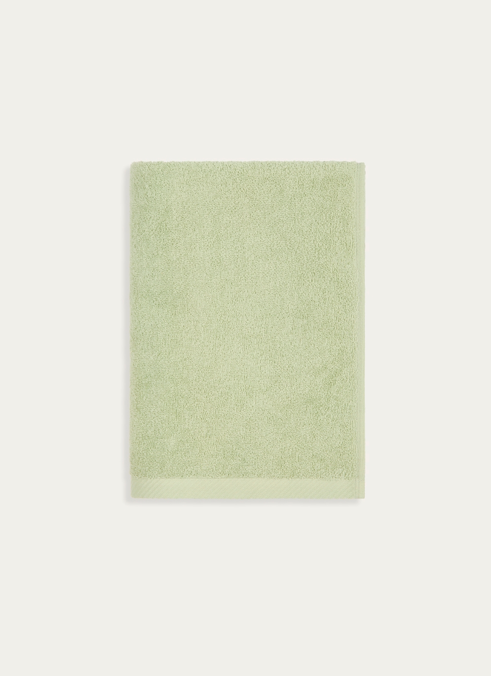 DRAP DE BAIN EN COTON UNI BASIL VERT