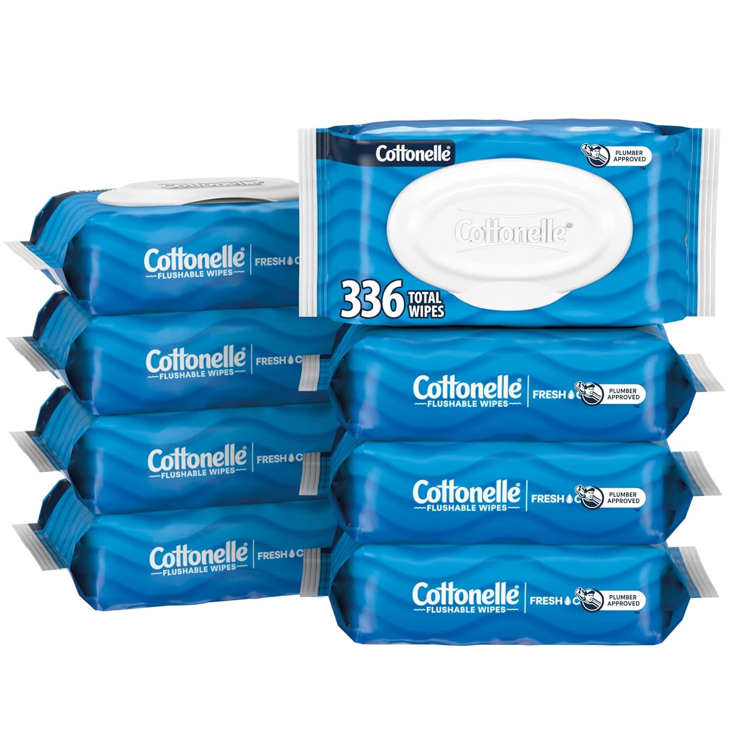 Cottonelle Fresh Feel Flushable Wet Wipes, 42 Wipes Per Pack