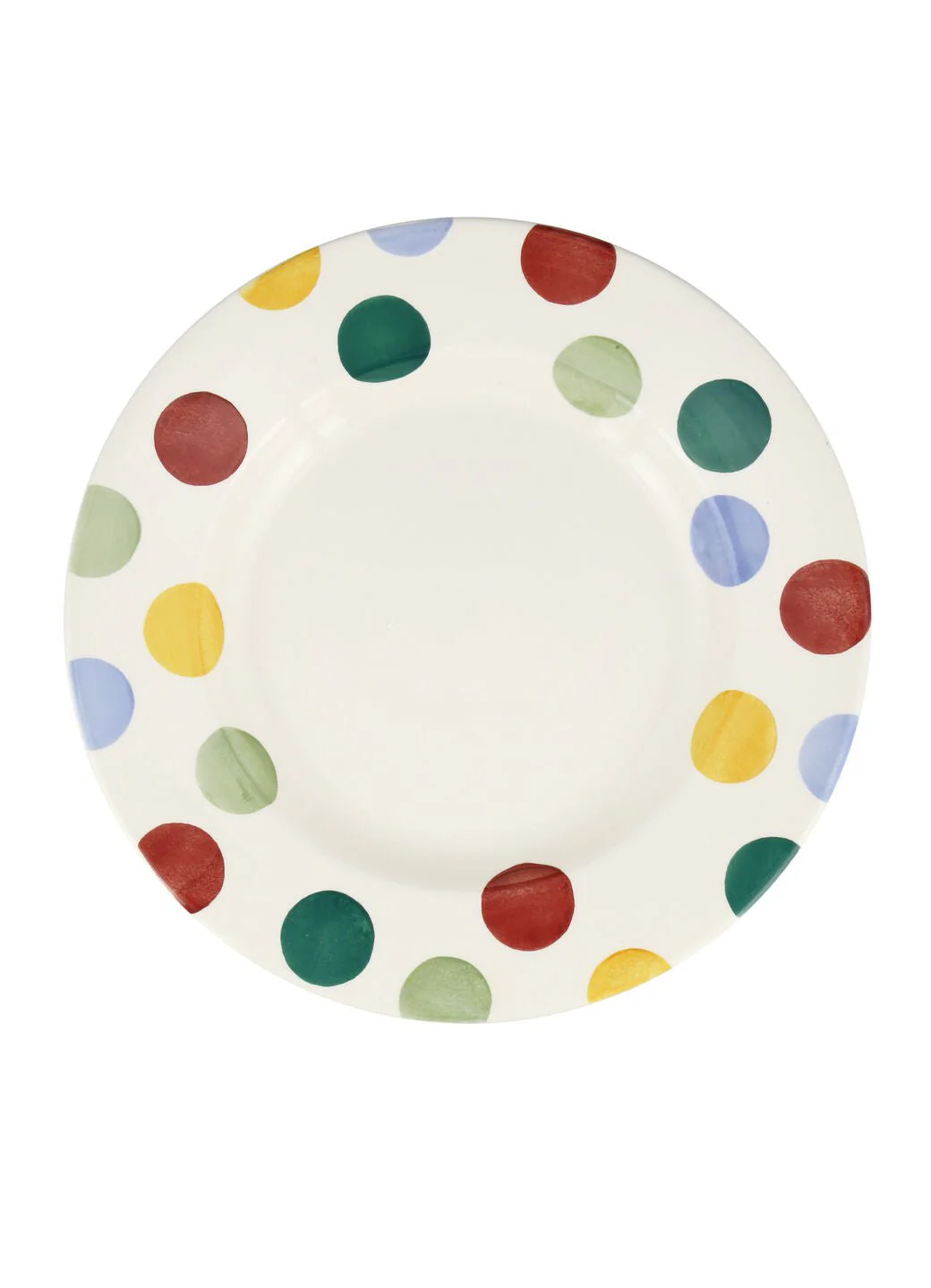 Seconds Big Polka Dots Large Dinner Plate, 10.5 Inch