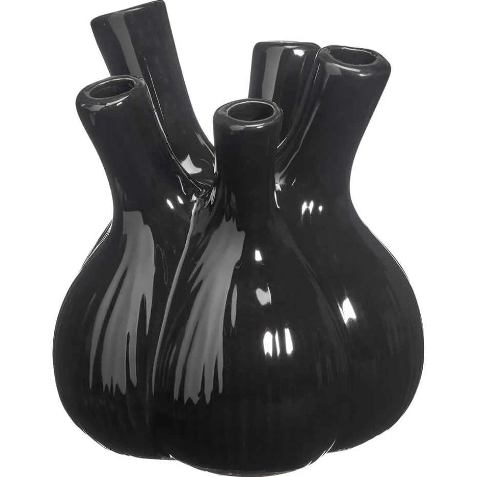 Kwantum Vazen & Potten | Vaas Tulp Zwart 17×20 Cm